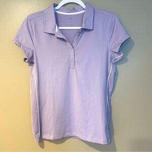 alo coolfit lavender summer golf tennis polo shirt activewear athleisure